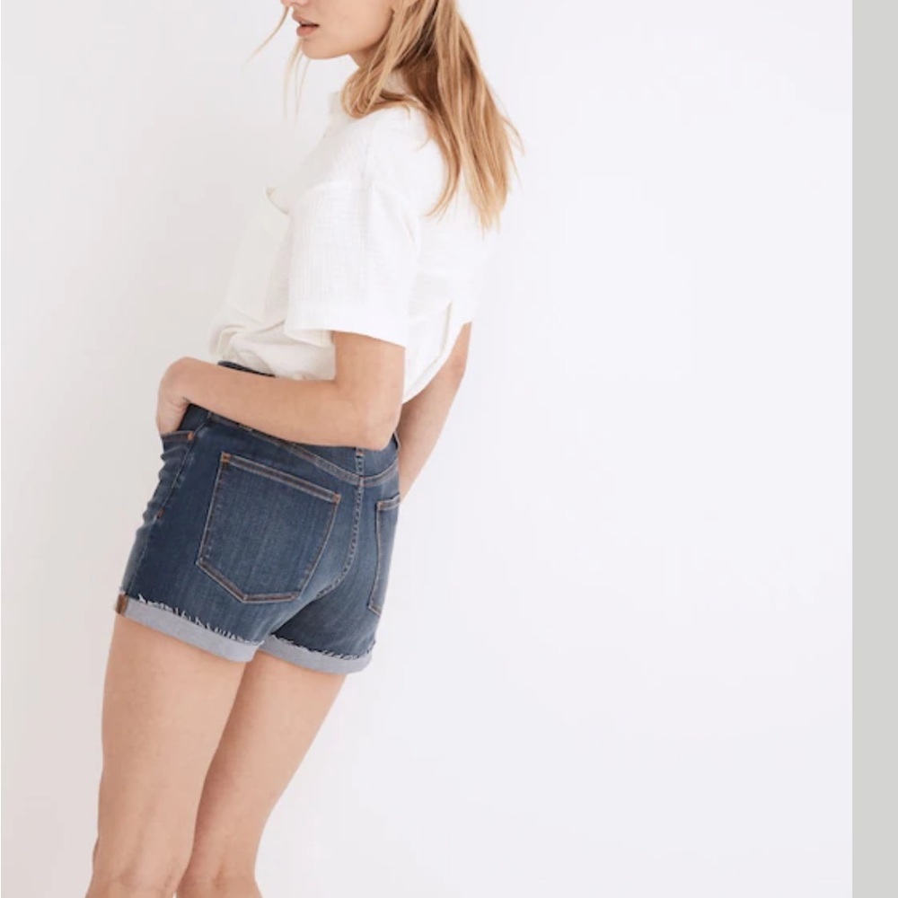 Madewell High Rise Denim Shorts Blue Size 24 - Picture 2 of 12